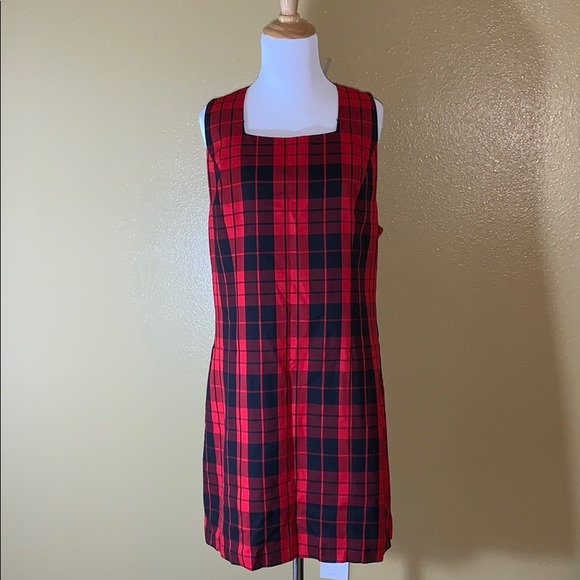 Boutique Europa Dresses & Skirts - Boutique Europa Plaid Jumper Size 14